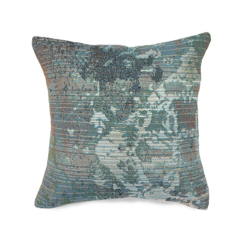 18&#34;x18&#34; Marina Kermin Indoor/Outdoor Square Pillow Blue - Liora Manne, Weather-Resistant, Zippered, UV-Protected, 1 of 7