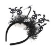 Unique Bargains Halloween Fashion Bats Pattern Headband 4.72" Diameter Black 1 Pc - 4 of 4