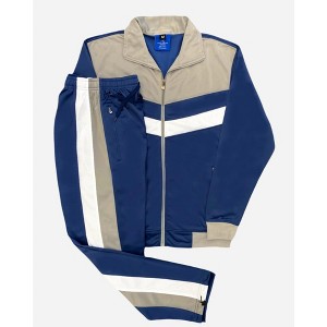 Royal Threads Men's Tracksuit Warm-Up 2-piece Retro Style Track Jacket & Pants Matching Set - 1 of 4