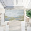 Stupell Industries Subtle Blue Floral Meadow Printed Outdoor Door Mat, design by Patricia Pinto, 18"x30" - 3 of 4