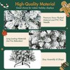 KWPZQEB 3 Pcs Flocked Artificial Christmas Tree Set with LED Lights, Prelit 4ft/5ft/6ft Artificial Xmas Decor, Flocked Christmas Tree for Indoor,White - 4 of 4