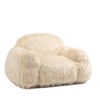 Bean Bag Chair Lazy Sofa, Faux High Density Foam Padded Accent Chair with Armrests, Stylish Bean Bag Chair Sofa for Bedroom, Living, Dining - 2 of 4