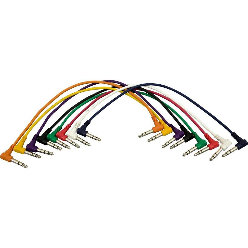 On-Stage TRS - TRS Patch Cable 8-Pack (17"), 2 of 3