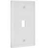 Monoprice 1-Hole 1-Gang Keystone Wall Plate - White - 2 of 4