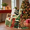Lomsoe Christmas Throw Blanket, Holiday Christmas Reindeer Santa Claus Soft Flannel Blanket, Warm Cozy Winter Throw Blanket. - 2 of 4