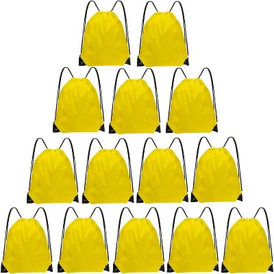Bulk Drawstring Bags for Party Favors, Lightweight Sackpacks for Gym, School Events, Team Sports & Giveaways
