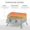 CAVINAS 2 Burner Propane Gas Grill with Thermometer,Outdoor Tabletop BBQ Grill for Parties,Picnic,Camping&Backyard,Portable Gas Grill,Gray - 4 of 4