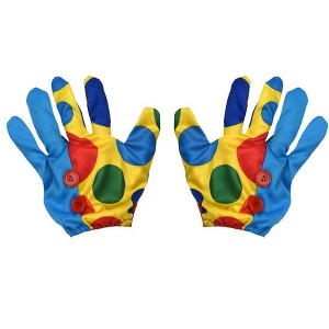 Dress Up America Polka Dot Clown Costume Gloves for Kids and Adults - One Size Fits Most - 1 of 1