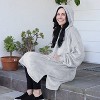 Catalonia Women’s Plush Hoodie Sweatshirt Dress, Casual Snuggly  Pullover Sweater with Kangaroo Pocket, Womens Fall Tops, One Size - 4 of 4