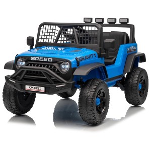 Jojoka 12V Kids Electric Ride On Truck with Remote Control Ride On Toy for Toddler Boys & Girls - 1 of 4