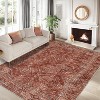 Coucheta Washable Runner Rug Non-Slip, Stain Resistant Soft Kitchen Bath Mat, Indoor Carpet for Hallway Bedroom Entryway, Multi-Color & Size - 2 of 4