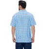 LA LEELA Mens Short Sleeve Button Down Plaid Men's Classic Casual Summer Vacation Camp Beach Collar Poplin Shirts Flannel Shirt for Men - 2 of 4