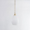 Mitzi Hillary 1 - Light Pendant in  Aged Brass Opal Glossy Shade - 2 of 4