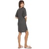 Memoi Women's Contrast Trim Basic Loose Modal Sleepshirt - 2 of 4