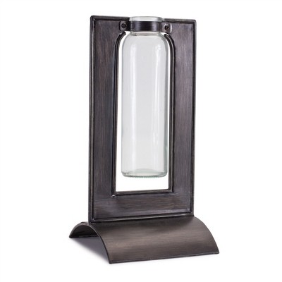 Melrose Glass Bottle Vase 8"H