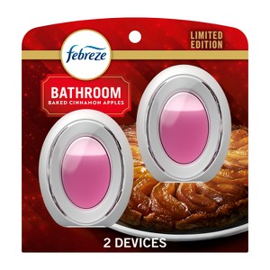 Febreze Bathroom Air Freshener - Baked Cinnamon Apples - 0.5 fl oz/2pk - 1 of 4