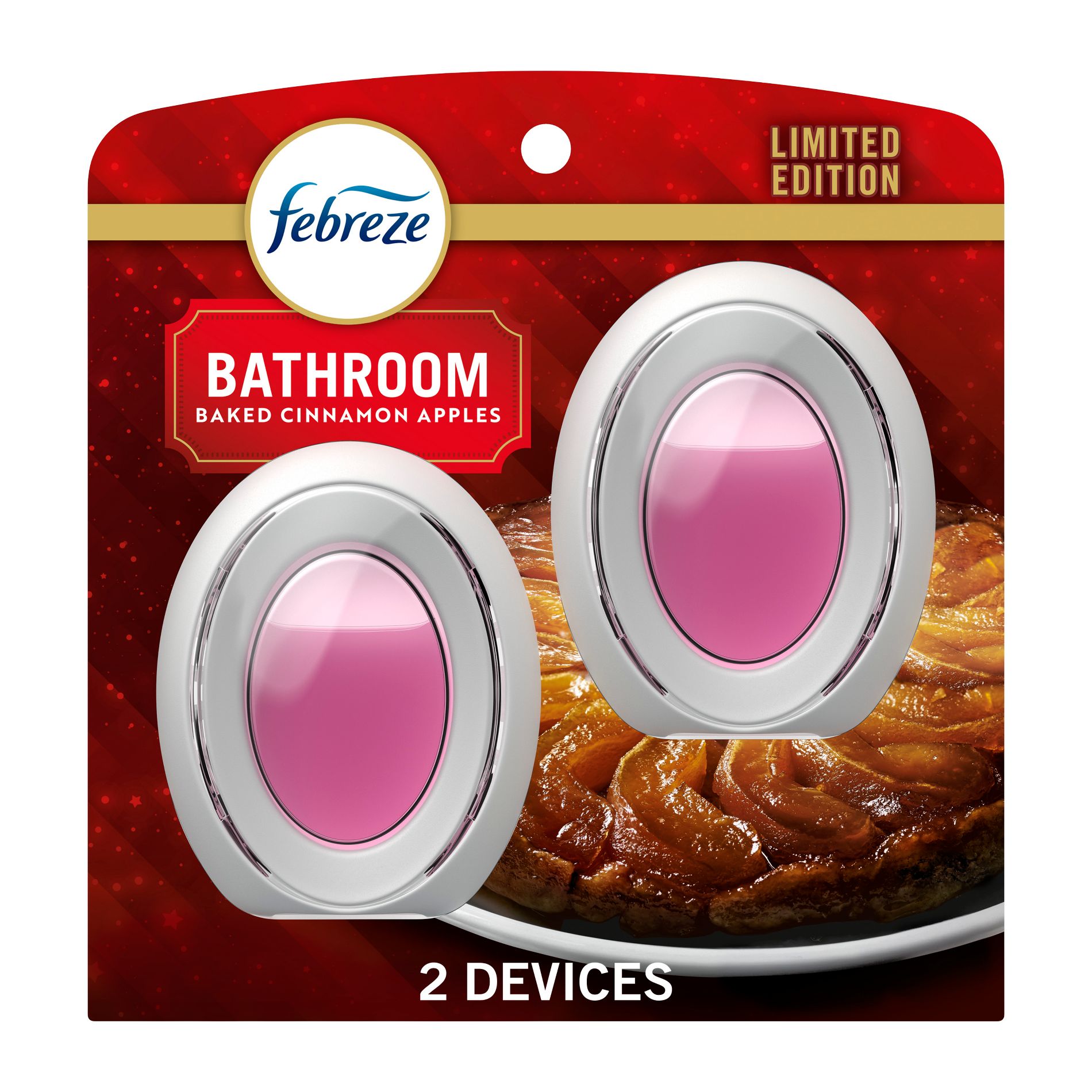 Febreze Small Spaces Air Freshener - Baked Cinnamon Apples - 0.5 fl oz/2pk
