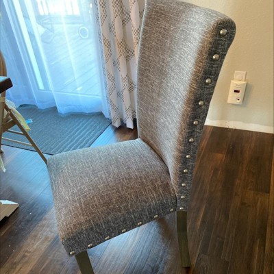 Set Of 2 Parsons Dining Chair With Nailheads Sea Foam - Homepop : Target