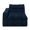 DOMETOUR Lazy floor sofa, modern floor lounge chair with left arm, comfortable beanbag sofa, suitable for living room bedroom office - Blue - 4 of 4