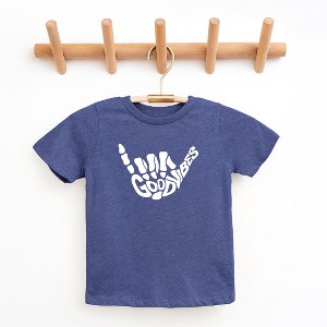 The Juniper Shop Good Vibes Skeleton Toddler Short Sleeve Tee - 1 of 2