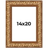 PosterPalooza | Modern Shadow Box 1" Depth Gold Picture Frame - UV Acrylic, Backing, Hanging Hardware - 2 of 4