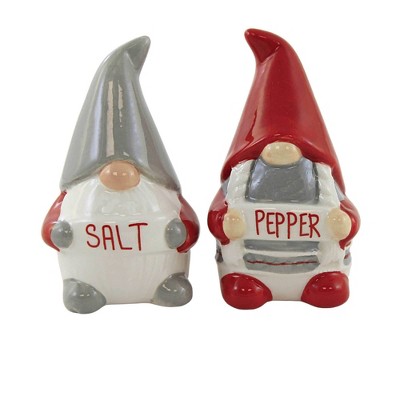 Tabletop 3.5" Christmas Gnome S/P Shakers Salt And Pepper Transpac  -  Salt And Pepper Shaker Sets