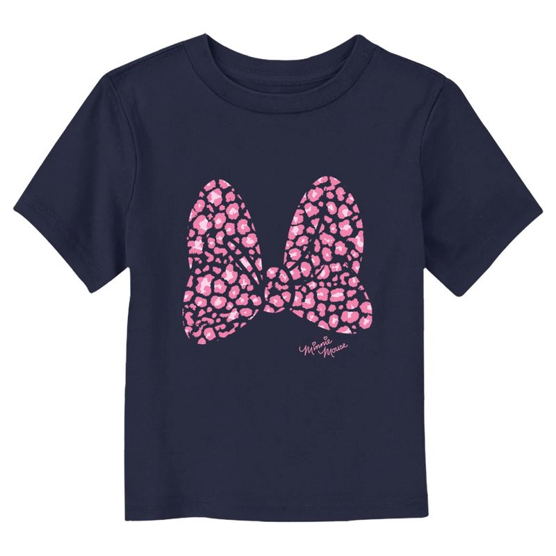 Minnie Mouse Pink Camouflage Bow T-Shirt, 1 of 4