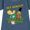 - Hey Arnold! - Arnold, Gerald, and Abner Graphic Short Sleeve Fleece Dress - 2 of 4