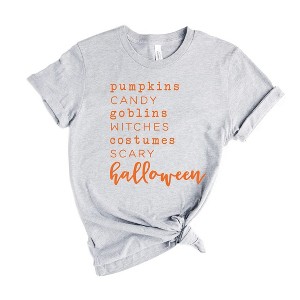 Simply Sage Market Women's Halloween Words Short Sleeve Graphic Tee - 1 of 2