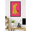 Trends International Reinders: Animals - Yellow Cat (Cheetah) Framed Wall Poster Prints Black Framed Version 22.375" x 34" - 2 of 4