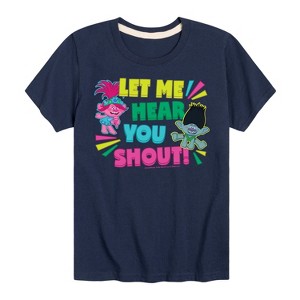 Boys' - Trolls - Branch and Poppy Let Me Hear You Shout Short Sleeve Graphic T-Shirt - 1 of 4