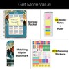 HARDCOVER 2026 Planner, 8.5"x11": 14 Months (Nov 2025-Dec 2026), Daily/Weekly/Monthly,  Bookmark, Pocket Folder w Sticky Notes (Lake View) - 2 of 4