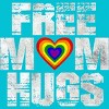 Adult Design By Humans Vintage Free Mom Hugs Heart Pride By Avocato T-Shirt - 2 of 2