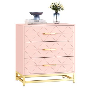 3 Drawer Dresser for Bedroom, Modern Wood Dressers Chest of Drawers with Storage - 1 of 4