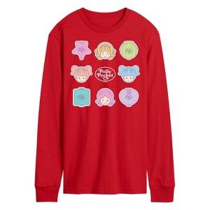 Men's - Polly Pocket - Polly Pocket Grid Long Sleeve Graphic T-Shirt - 1 of 2