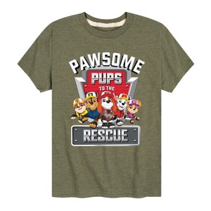 Boys' - Paw Patrol - Pawsome Pups To The Rescue Short Sleeve Graphic T-Shirt - 1 of 4