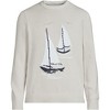 Lands' End Men's Classic Cotton Drifter Signal Flags Crew Neck Sweater - 3 of 4