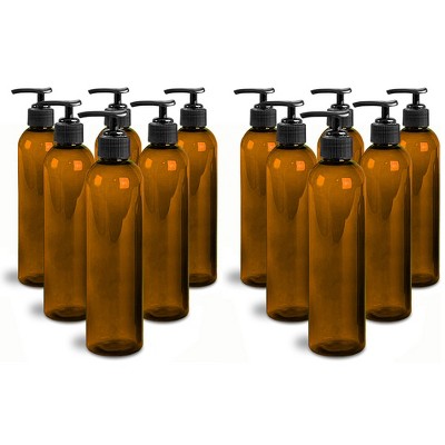 Royal Massage 8oz Bullet Round Massage Oil/Lotion/Liquid Bottle with Saddle Pump