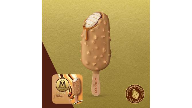 Magnum Frozen Double Gold Caramel Ice Cream Bars - 3pk/8.62 fl oz, 2 of 10, play video