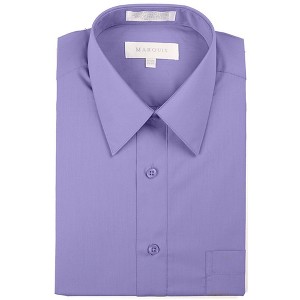 Classic Regular Fit Long Sleeve Point Collar Dress Shirt - 1 of 4