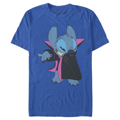 Men's Lilo & Stitch Alien Vampire T-shirt - Royal Blue - Large : Target