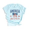 Simply Sage Market America Land of the Free Coquette Short Sleeve Tee - 2 of 4