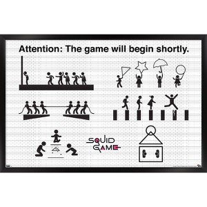 Trends International Netflix Squid Game - Games Framed Wall Poster Prints - 1 of 4