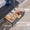 SinCiDo Fluted 7 Drawer Modern Dresser, 54" Wide Dresser TV Stand with Gold Accents, Wood Storage Organizer for Bedroom, Living Room - 3 of 4