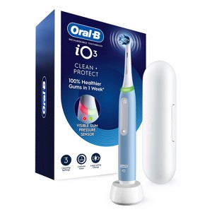 Oral-B iO Series 3 アイスブルー Oral-B iO3 Electric Toothbrush with Timer and Multiple Brush Modes