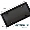 Zone Tech Clear Smoked Unbreakable License Plate Shields Combo - 2-Pack Novelty/License Plate Clear Smoked Unbreakable Bubble Shields with Frames - 4 of 4