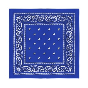 Jordefano Cowboy Western Set of 6 Paisley Cotton Bandannas - 1 of 3