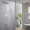 Sumerain  Rain Shower System, Wall Mounted Bathroom Shower Faucet Set with Brass Hand Shower - image 2 of 4