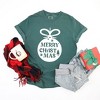 Simply Sage Market Women's Merry Christmas Ornament Short Sleeve Garment Dyed Tee - 3 of 4
