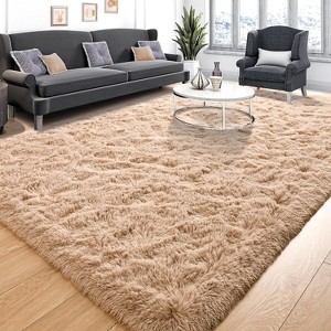 LOVEVOOK 5x7 Feet Area Rugs for Living Room Bedroom, Non-Slip Fluffy Soft Shag Rug, Plush Carpet for Home Dorm Decor Aesthetic - 1 of 4